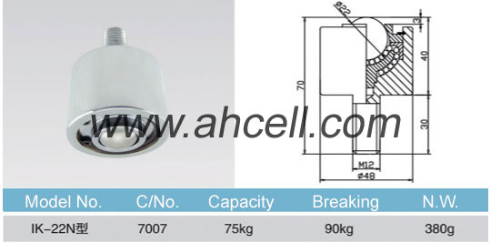 IK-22N gia công bóng xuống bên phải đối mặt với các đơn vị chuyển giao bóng Bóng bánh